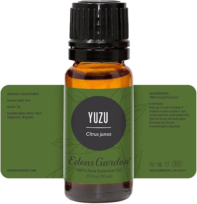 Edens Garden Yuzu Essential Oil- 100% Pure Premium Grade, Undiluted, Natural, Therapeutic, Aromatherapy, The Best for Diffuser, Candle, Laundry, Kid Safe 10 ml (.33 fl oz)