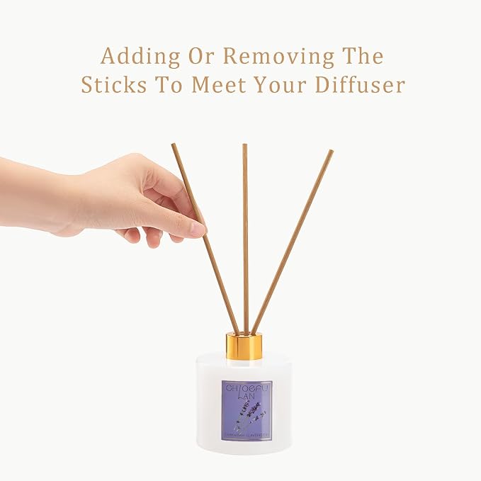 Lavender Reéd Diffuser 7.05 oz - Best for Gifts,Aromatherapy, SPA and Home, 0% Alcohol, Fresh & Long Lasting Fragrance, Free Set of Sticks