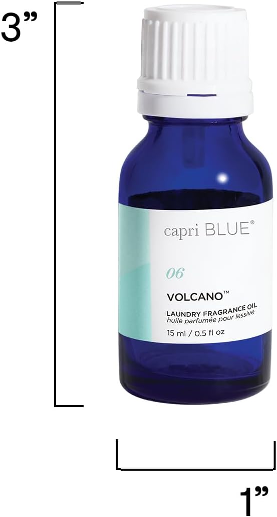 Capri Blue Volcano Laundry Fragrance Oil - Essential Oils for Wool Dryer Balls - Formulated with Grapefruit & Tangerine Essential Oils (0.5 fl oz)