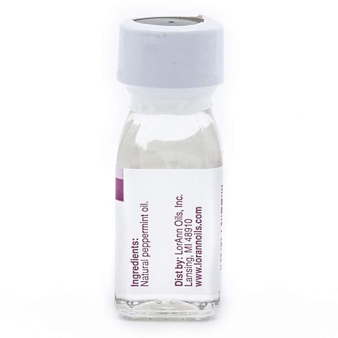 LorAnn Peppermint Oil SS Natural Flavor, 1 dram bottle (.125 fl oz - 3.7ml - 1 teaspoon)