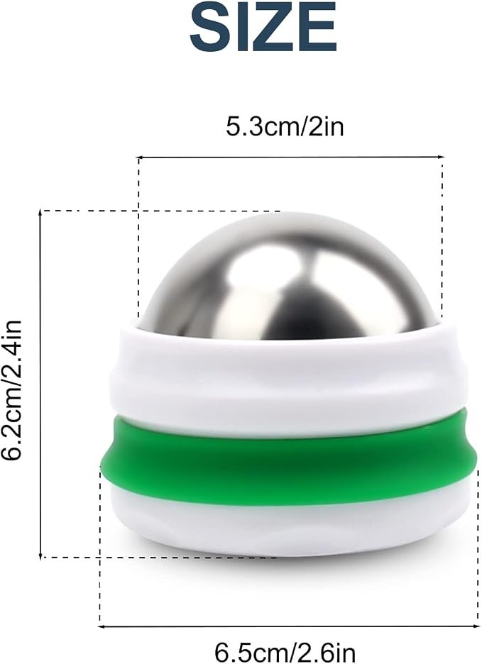 AHIER Cold Massage Roller Ball, Cold Therapy Relief, Free Rolling Removable Gel Ball Deep Tissue Massage Pain Relief, Great Tool for Back/Neck Pain, Muscles Recovery and Inflammation