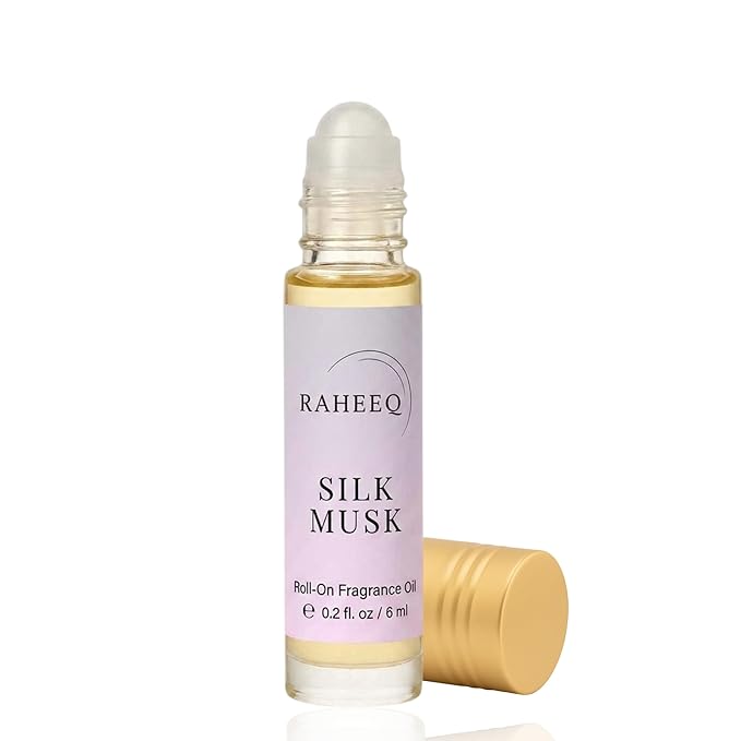 Silk Musk Perfume Oil Roll-On – Long Lasting Creamy Silk Musk Fragrance, Concentrated Alcohol Free Arabic Attar, Premium Unisex Fragrance, 6 ml (0.2 fl oz)