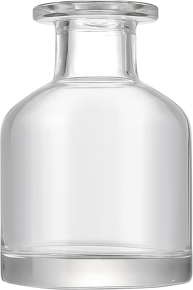 150ml/5oz Glass Diffuser Bottle, Empty Essential Oil Container, DIY Reed Diffuser Jar for Aromatherapy, Home Fragrance, Bathroom Decor (Clear)