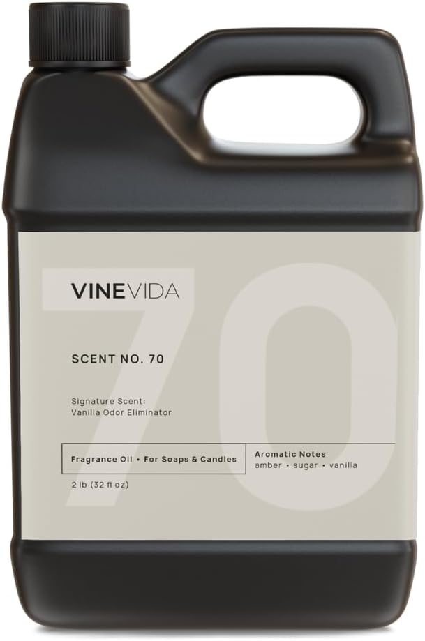 VINEVIDA Vanilla Odor Eliminator - 32oz Fragrance Oil for Candle & Soap Making - Natural USA Made Candle Scents