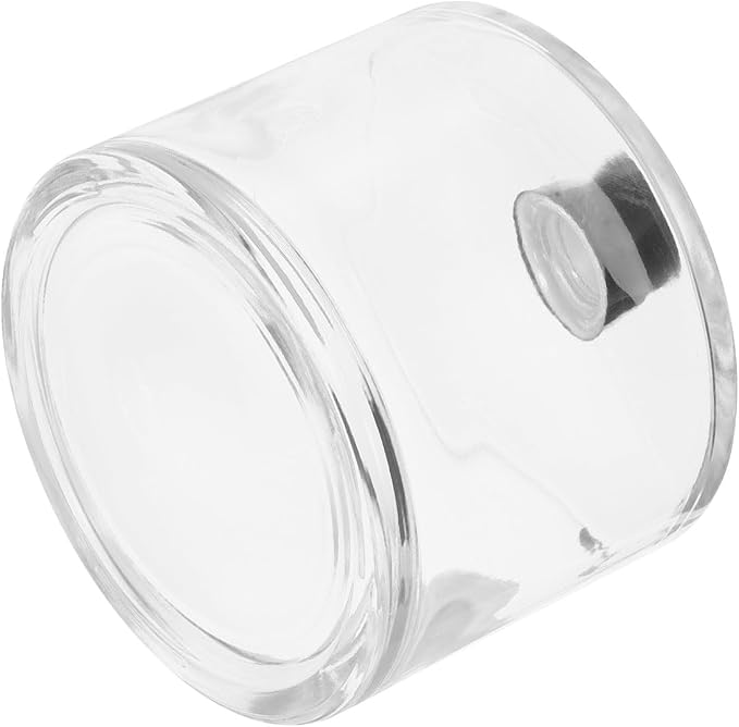 HARFINGTON 500ml/17oz Empty Glass Diffuser Bottle 4.1" x 4.1" Refillable Fragrance Accessories Aromatherapy Jar Container for Replacement Reed Diffuser DIY Home Bathroom Transparent