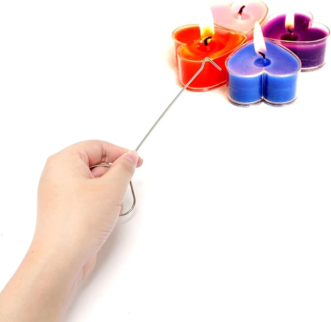 Honbay 2PCS Stainless Steel Candle Wick Dippers Put Out Wick Dippers Candle Hooks
