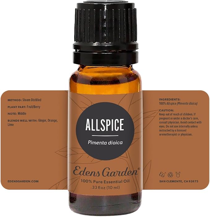 Edens Garden Allspice Essential Oil, 100% Pure Therapeutic Grade (Undiluted Natural/Homeopathic Aromatherapy Scented Essential Oil Singles) 10 ml