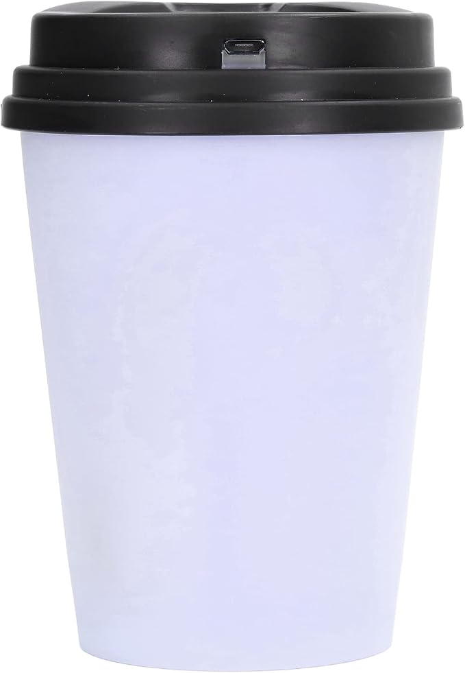 Essential Oil Diffuser, 300ml Coffee Cup Shape Mini Portable Humidifier Cordless Mute Aroma Diffuser Aromatherapy Diffuser Cool Mist Humidifier for Bedroom Office Car (Purple)
