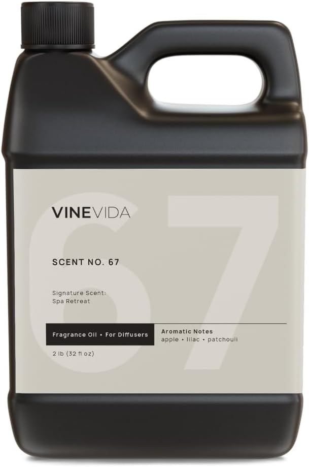 VINEVIDA Spa Retreat Fragrance Oil for Cold Air Diffusers - 32 Fl Oz -Essential Oils for Diffuser Oil Refill & Air Freshener Room Spray