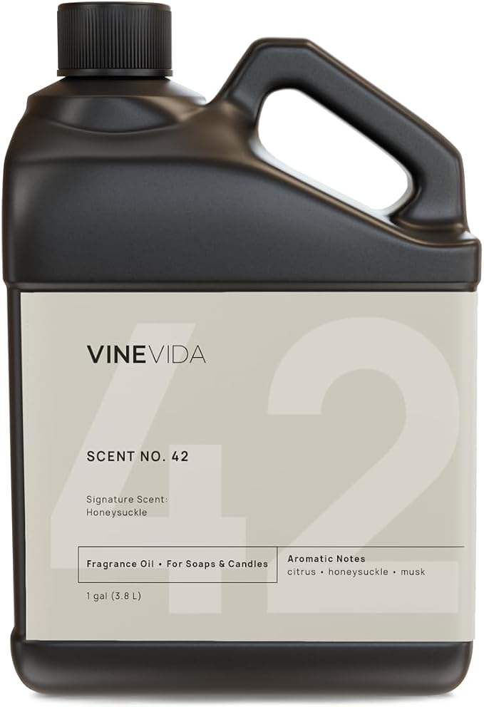 VINEVIDA [128oz] Honeysuckle Fragrance Oil for Candle Making and Soap Making - Premium Candle Scents for Soy Candles