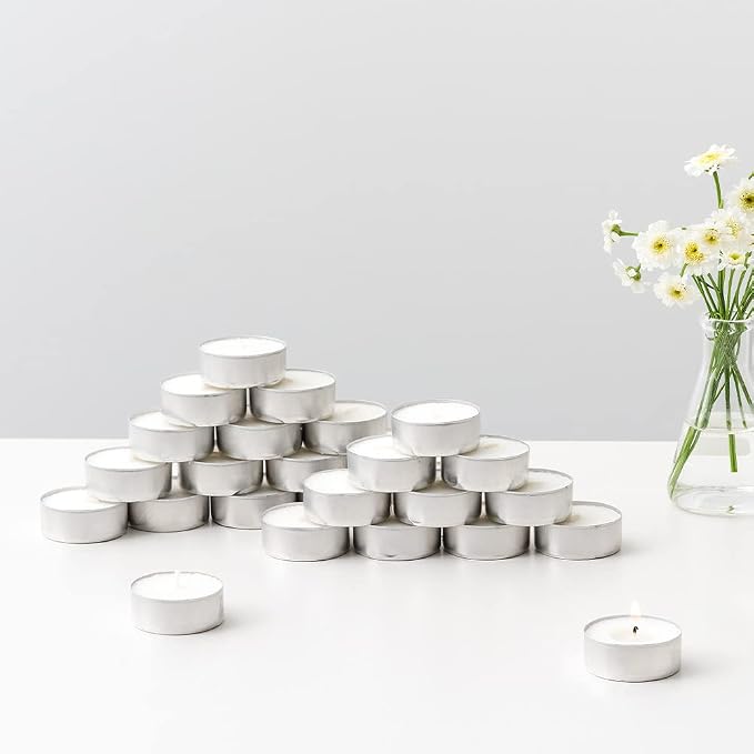 Cocod'or COCODOR Scented Tealight Candles/Tea Rose / 100 Pack / 4-5 Hour Extended Burn Time/Made in Italy, Cotton Wick, Scented Home Deco, Fragrance, Mother's Day