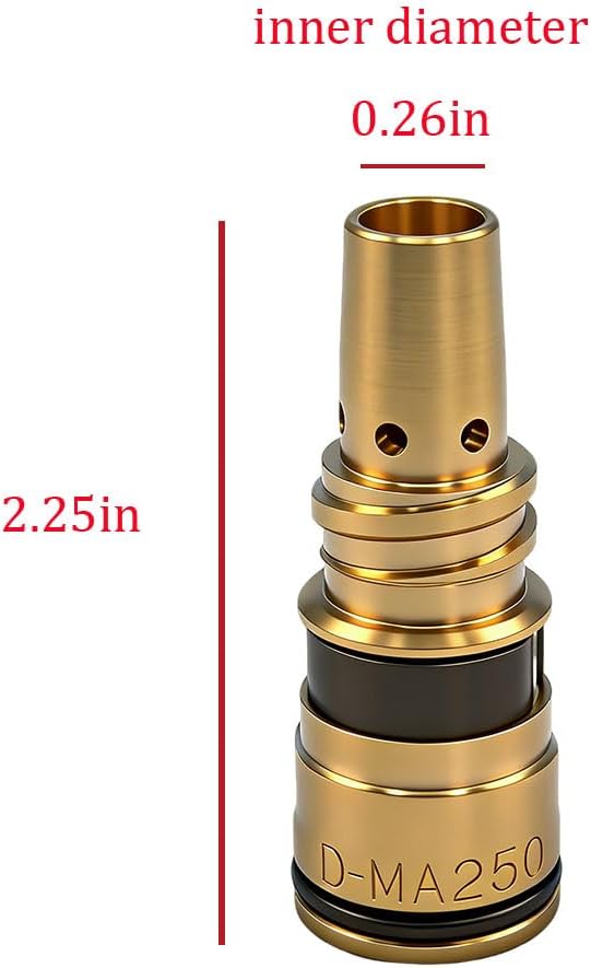 Gas Diffuser D-MA250 Replacement for Miller AccuLock MDX-250 AccuLock S Mig Guns Millermatic 212,235,250,251,252,255 Mig Welder 5PK