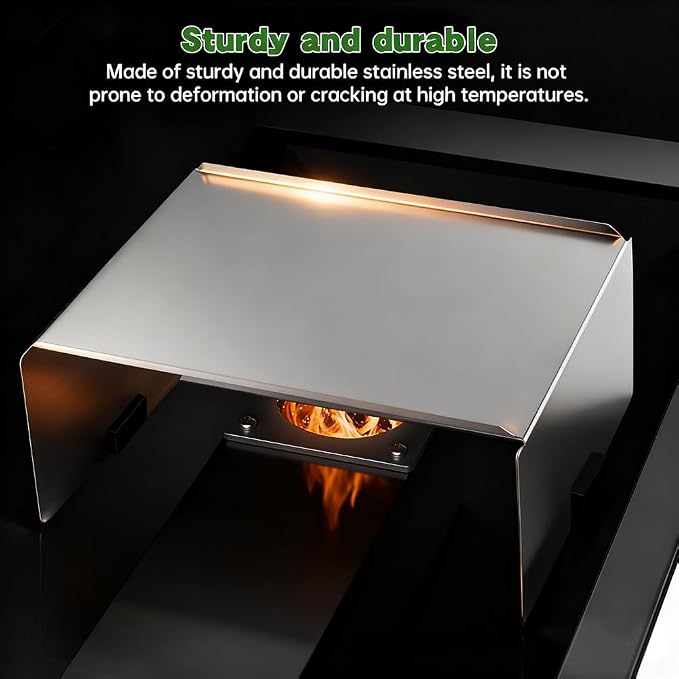 Stainless Steel Heat Baffle for PitBoss, Heat Shield Diffuser for PitBoss 1000, 1150, 1250 and 1300 Series, Pellet Smoker Grill Replacement Parts Modified Flame Tamer