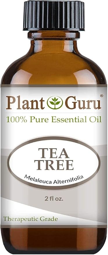 Tea Tree Essential Oil 2 oz. 100% Pure Undiluted Therapeutic Grade Extract of Melaleuca Alternifolia for Skin, Body, Hair Growth, Scalp Dandruff, Acne and Aromatherapy Diffuser Humidifier