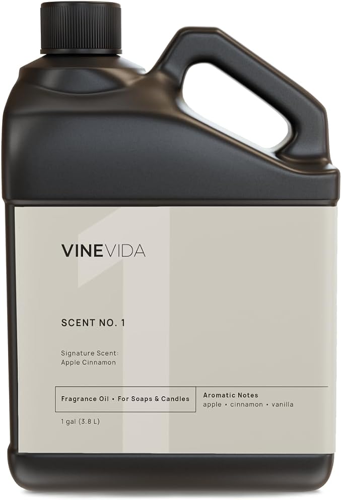 VINEVIDA [128oz] Apple Cinnamon Fragrance Oil for Fall Candle Making - Essential Oils and Scents