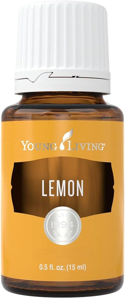 Young Living Lemon Essential Oil | 15 ml | Premium Citrus Oil for Skin Care, Aromatherapy Diffusion & Household Use | Fresh, Zesty Citrus Scent for Authentic Fragrance