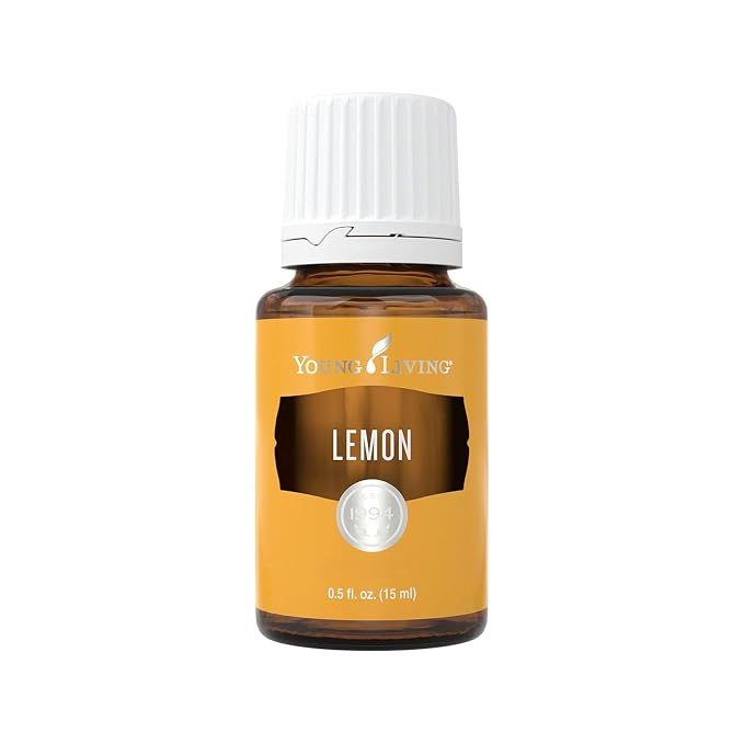 Young Living Lemon Essential Oil | 15 ml | Premium Citrus Oil for Skin Care, Aromatherapy Diffusion & Household Use | Fresh, Zesty Citrus Scent for Authentic Fragrance