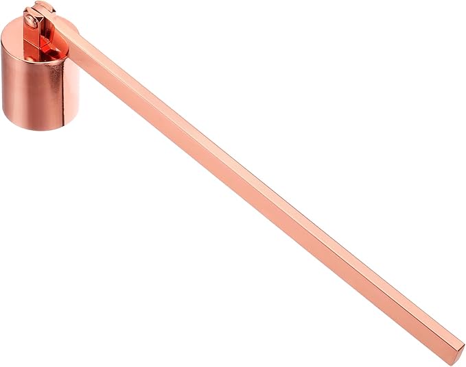 uxcell Candle Snuffer, Candle Extinguish with Long Handle, Wick Flame Snuffer Extinguish Accessory Cylinder-Shaped for Putting Out Flame Home Decor Gifts, Rose