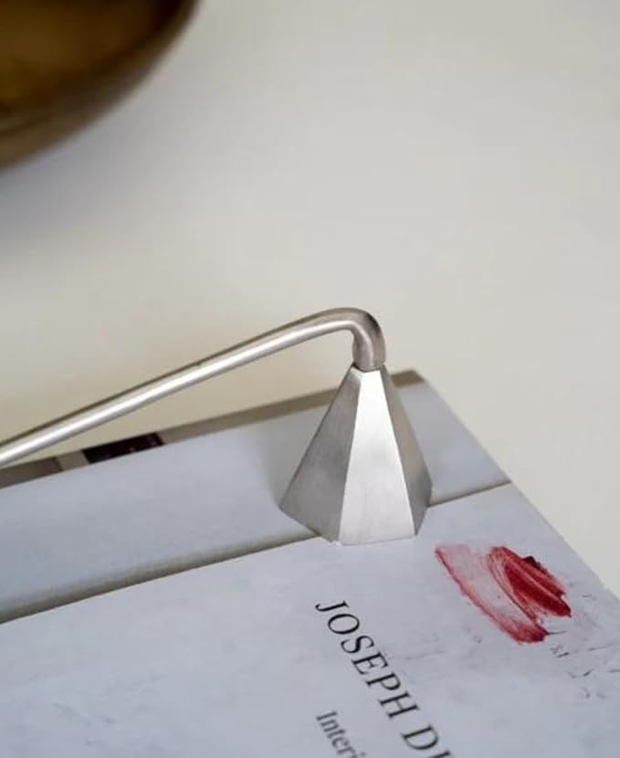 Alice Lane Nickel Candle Snuffer Home Collection – Candle Wick Snuffer Extinguish Accessory – Elegant Luxury for Home or Office