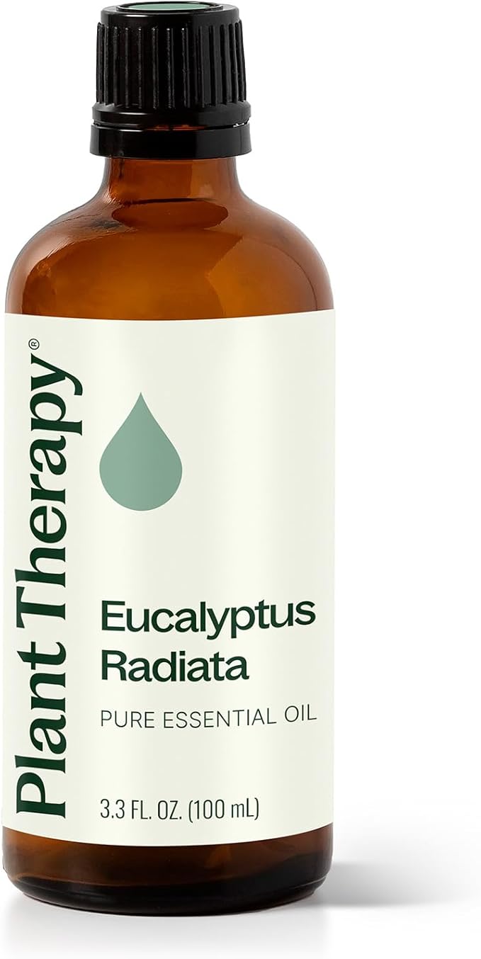 Plant Therapy Eucalyptus Radiata Essential Oil 100 mL (3.3 oz), 100% Pure, Undiluted, for Aromatherapy, Respiratory Support & Focus