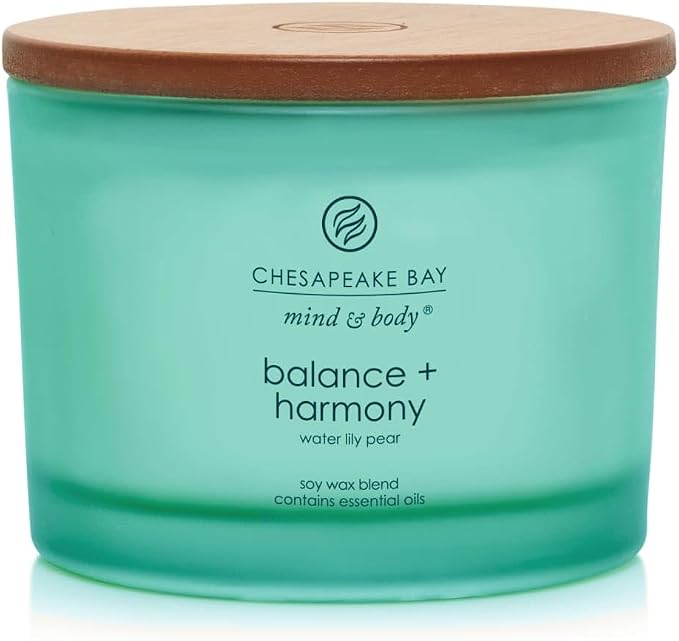 Chesapeake Bay Candle Scented Candle Balance + Harmony (Water Lily Pear) Coffee Table Home Décor