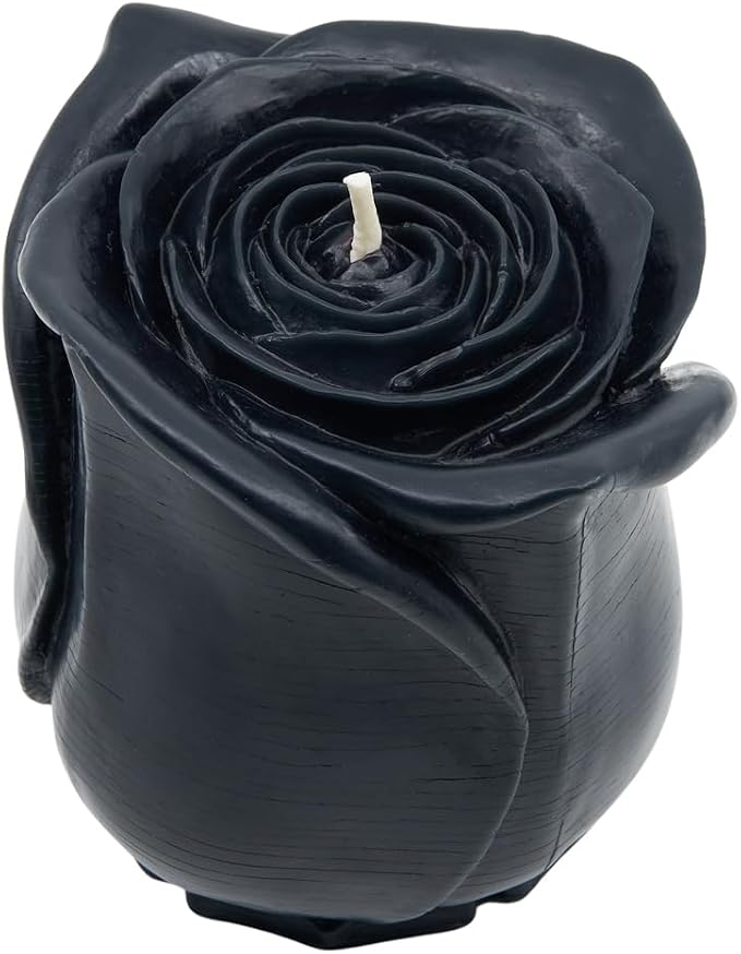Beeswax Rose Candles (Black, Gr)