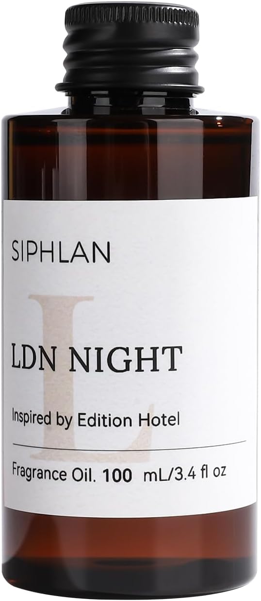 LDN Night Hotel Collection Diffuser Oil – 100mL Luxury Aromatherapy Essential Oil for Diffusers & Waterless Diffusers – Premium Fragrance for Home & Office