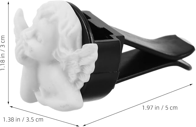 PRETYZOOM Car Air Vent Decoration Clip Baby Girl Angel Air Freshener Vent Clips Perfume Diffuser Car Interior Accessory 2 x 1.4 Inch