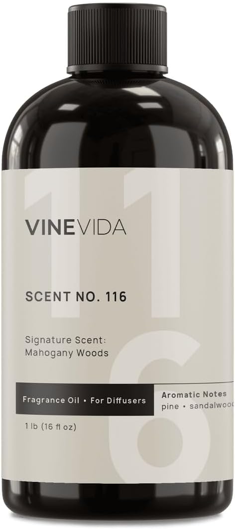 VINEVIDA [16 Oz] Inspired by: Mahogany Woods; Diffuser Oil Refill | Premium Scent Diffuser Oil for Home | Non-Toxic Fragrance