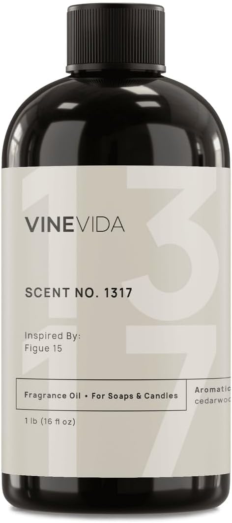 VINEVIDA Scent NO. 1317 Fragrance Oil - 16oz (1lb) - Inspired by: Figue 15 Fragrance Oil for Candle Making - Made in USA Candle Scents Scents for Soap Making