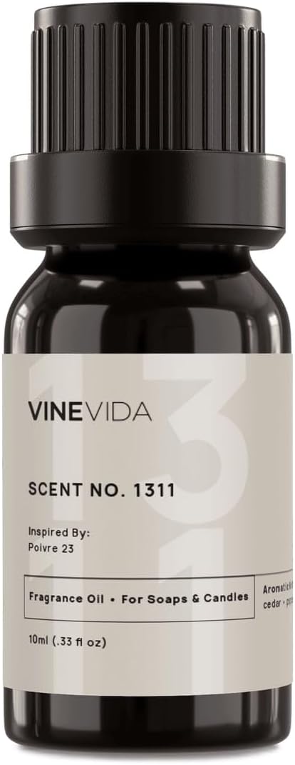 VINEVIDA Scent NO. 1311 Fragrance Oil - 10mL - Inspired by: Poivre 23 Fragrance Oil for Candle Making - Made in USA Candle Scents Scents for Soap Making