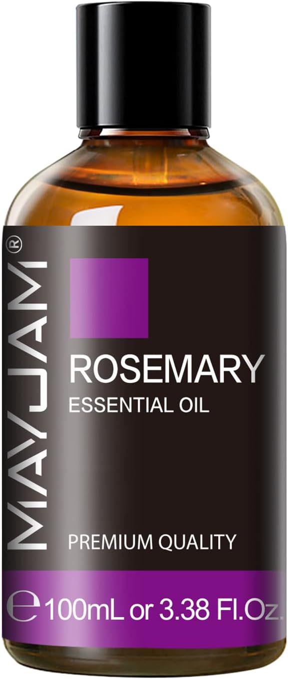 Rosemary Essential Oil with Dropper, MAYJAM Pure Rosemary Oil Aromatherapy Oils for Humidifier and Diffusers, 3.38FL.OZ
