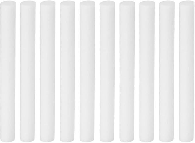 PATIKIL Humidifier Cotton Filter Sticks, 10 Pcs Refill Sticks Filter Wicks Replacement for USB Mini Humidifiers Portable Diffuser (2.76'' x 0.28''), White