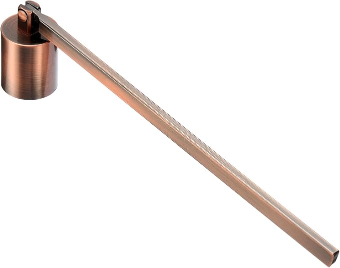 uxcell Candle Snuffer, Candle Extinguish with Long Handle, Wick Flame Snuffer Extinguish Accessory Cylinder-Shaped for Putting Out Flame Home Decor Gifts, Copper