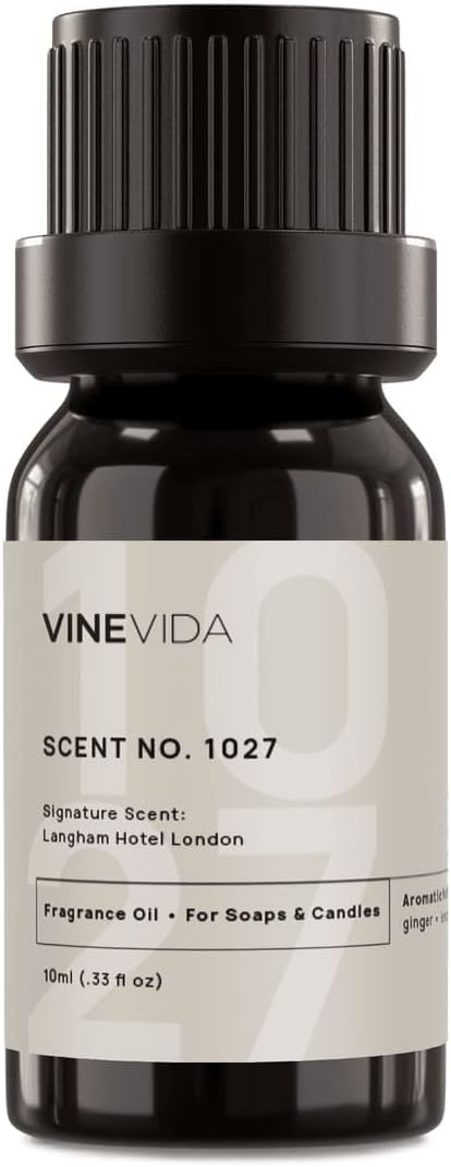 VINEVIDA Scent NO. 1027 Fragrance Oil - 10mL - Inspired by: Langham Hotel London Fragrance Oil for Candle Making - Made in USA Candle Scents Scents for Soap Making