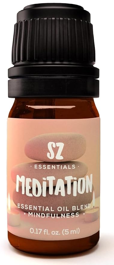 Meditation Pure Essential Oil Blend - 100% Pure and Natural - Perfectly Balanced - Undiluted - 5ml