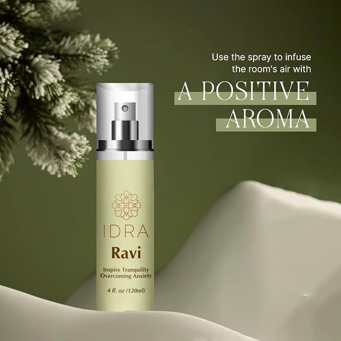 IDRA Ravi Essential Oil Blend 120ML for Home Diffuser Aromatherapy Idra Wellness Contains Lavender Rose Ylang Ylang Essential Oils 100% Pure and Organic Essential Oil 4 Fl. Oz