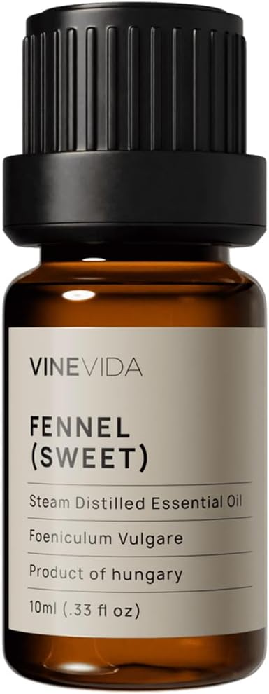 VINEVIDA Fennel Essential Oil - Undiluted, 10 mL - DIY Candle Scents, Safe for Soap Making