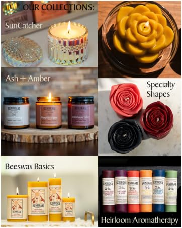 Sunbeam Candles 100% Pure Beeswax Carved Egg | Long Burning 30-Hours| Non-Toxic Beeswax Candles Spring & Easter Basket Decor | Made in USA | Natural Gold