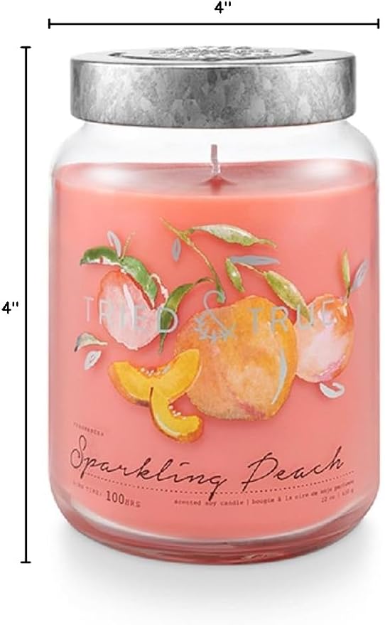 Tried & True Sparkling Peach Candle, 22.2 oz.