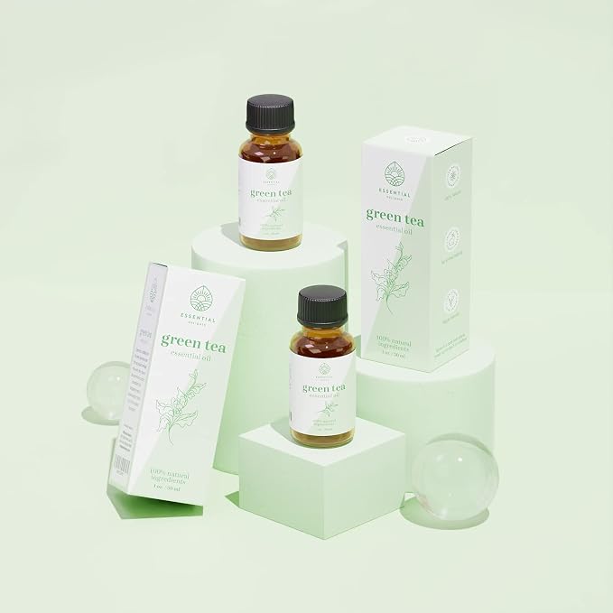 Green Tea Oil by Essential Delights | Premium Aromatic Oil for Diffusers, DIY Projects, Candle Making, Soap Making & Home Fragrance | 1 oz.