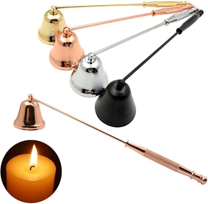 Gold Metal Candle Snuffer Wick Snuffer with Long Handle Candlesnuffers Candle Sleeves Candlesnuffer Accessories