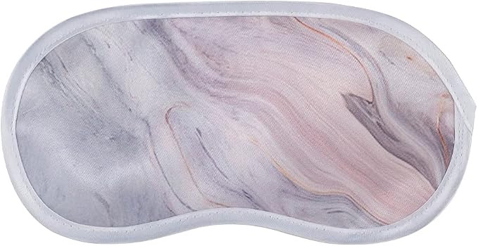 SpaRoom Serene Essential Oil Travel Kit with Eye Mask and Bag; Linen Spray, Essential Oil and Topical Roll-on, Pink Marble