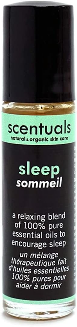 Essential Oil Blend Roll On Sleep: Ylang Ylang, Lavender Oil Jasmin Essential Oils for Relaxation, 100% Pure, Calming Effects & Promotes Relaxation, Aromatherapy, Anti Stress Oil (9 ml | 0.3 oz)