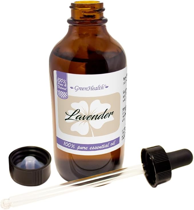 Lavender Essential Oil - 4 fl oz (Pack of 2) | 100% Pure & Therapeutic Grade | for Diffuser, Aromatherapy, Relaxation, DIY, Candles | Amber Glass Bottles with Droppers – GreenHealth