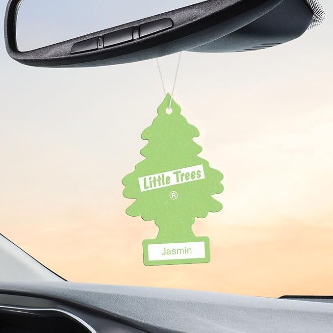 LITTLE TREES Car Air Freshener | Hanging Paper Tree for Home or Car | Jasmin | 12 Pack