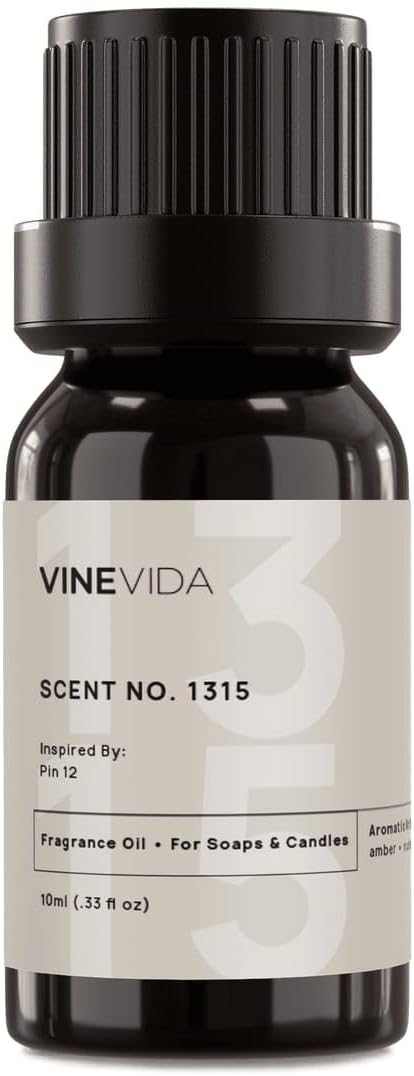 VINEVIDA Scent NO. 1315 Fragrance Oil - 10mL - Inspired by: Pin 12 Fragrance Oil for Candle Making - Made in USA Candle Scents Scents for Soap Making