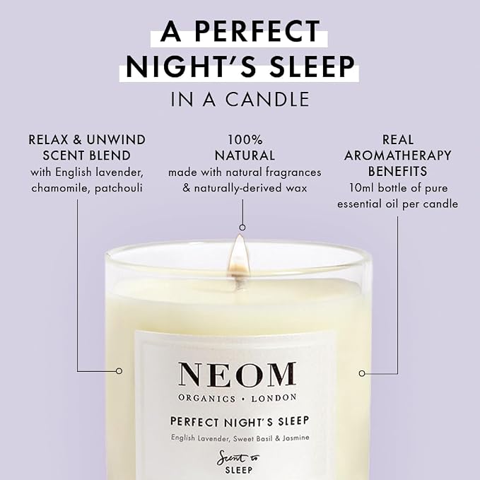 NEOM- Lavender, Chamomile & Patchoui Candle (1 Wick)