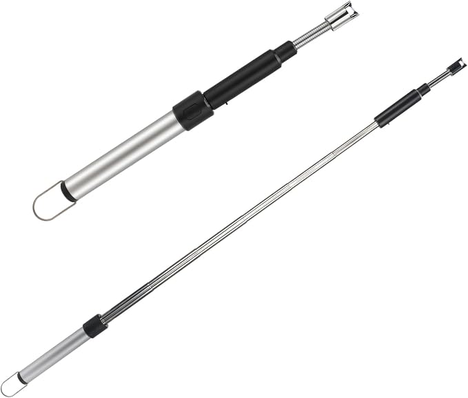 Long Lighter, Retractable Electric Lighters, Lgnition Port Can be Rotated 360°, Rechargeable via USB, lighters Suitable for Lighting Candles, barbecues, fireplaces, fire pits, etc