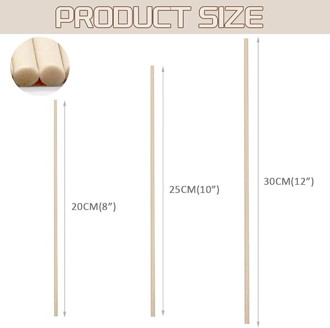 100PCS Aromatherapy Volatile Sticks，Reed Diffuser Sticks 3mm in Diameter, Rattan Wood Sticks Essential Oil Aroma Diffuser Sticks Refill Replacement for Aroma Fragrance